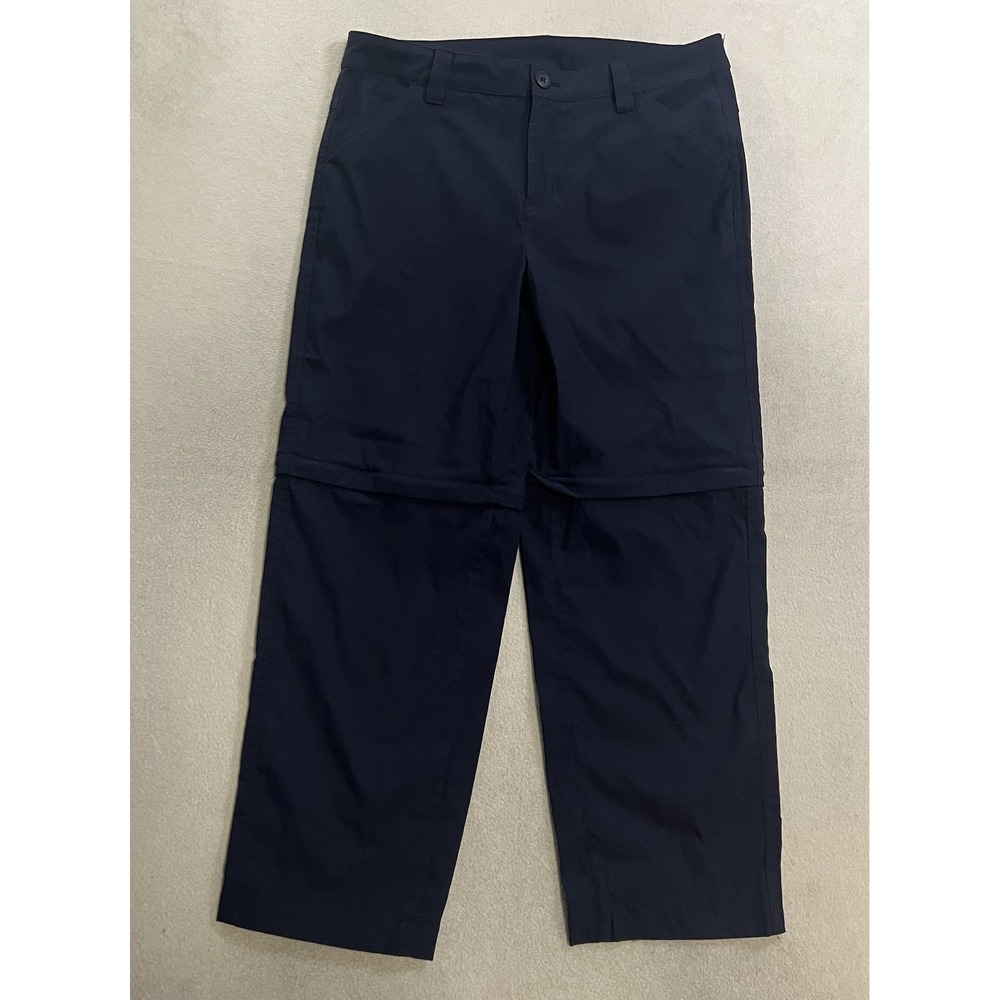 Eddie Bauer Convertible Pants Women's Size 10 (32x27) Blue Performance Mid Rise